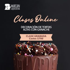 Decoración de Tortas Altas con Ganache - Clase Grabada