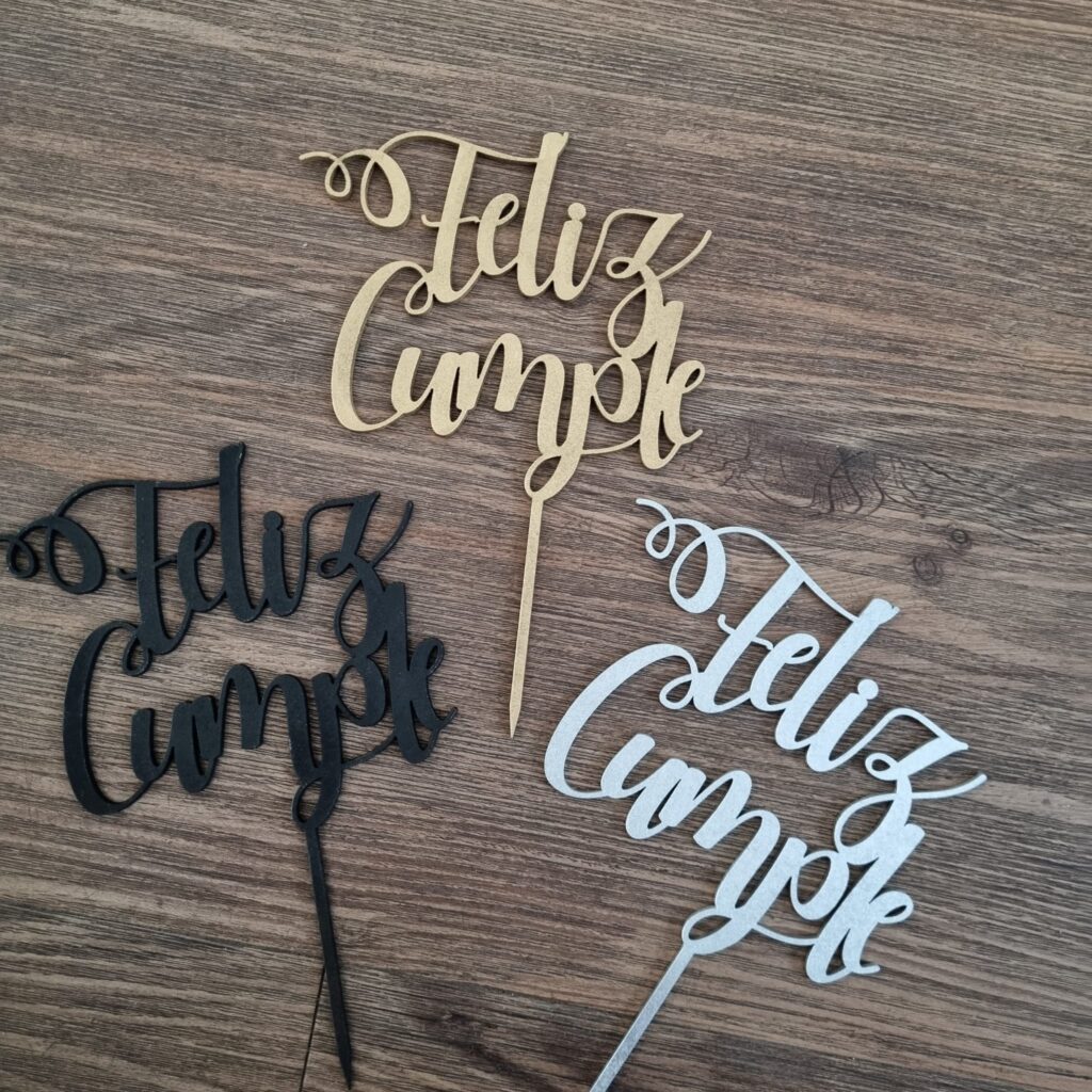 Caketopper "Feliz cumple"